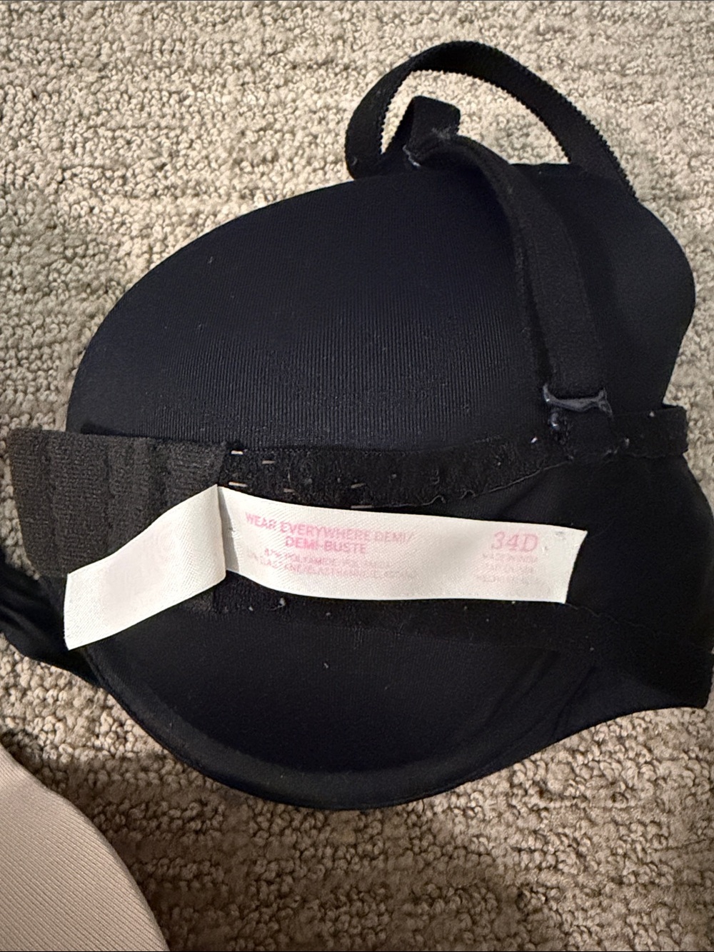 PINK Victoria's Secret Smooth T-Shirt Bras - Black & Nude - Picture 3 of 4